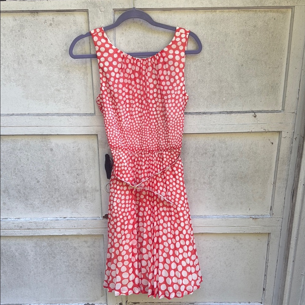 Trina Turk Red and White Polka Dot Dress